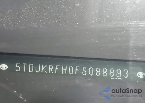 2015 Toyota Highlander Xle V6 from USA, damaged, VIN 5TDJKRFH0FS088893